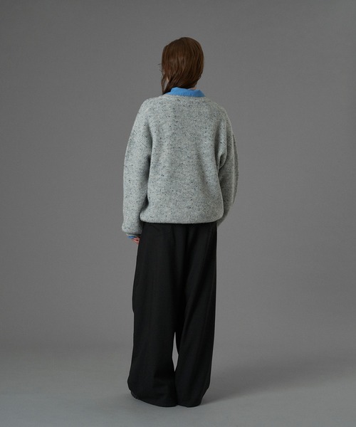 ONCILY（オンシェリー） セーター ニット WOOL BLEND COLOR NEP V-NECK