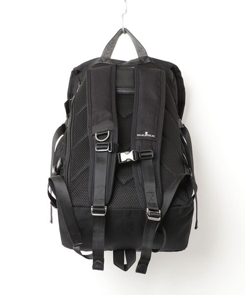 「MAKAVELIC」 刺繍リュック - ブラック メンズ_画像2