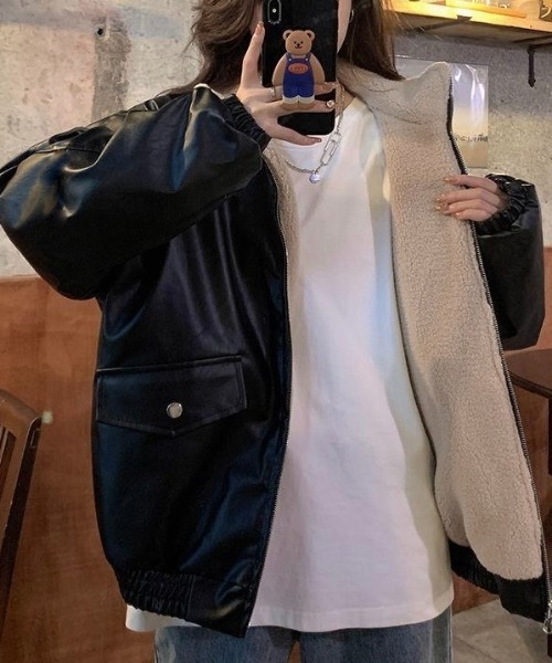 「LADY LIKE」 ブルゾン M ブラウン レディース_画像5