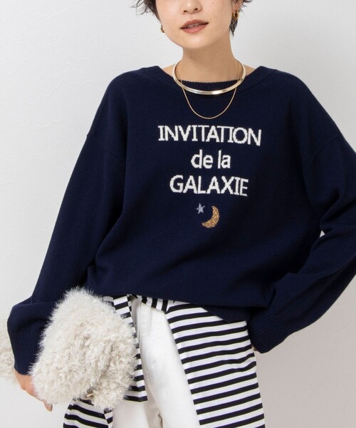 「NOLLEY'S」 ニットカーディガン「Rie millerコラボ」 38 ネイビー レディース_画像5