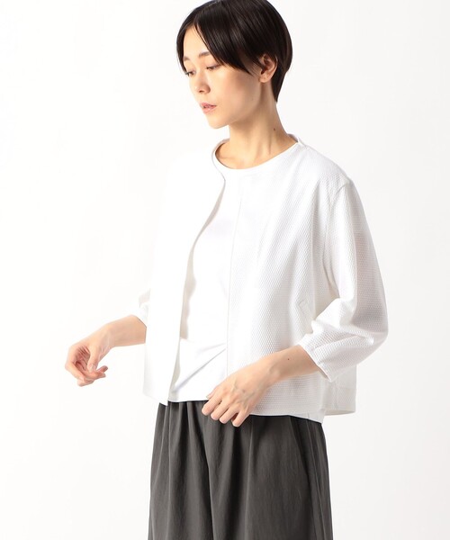 「K.T KIYOKO TAKASE」 ブルゾン 11号 アッシュグレー レディース_画像3
