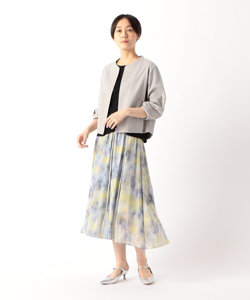 「K.T KIYOKO TAKASE」 ブルゾン 11号 アッシュグレー レディース_画像4