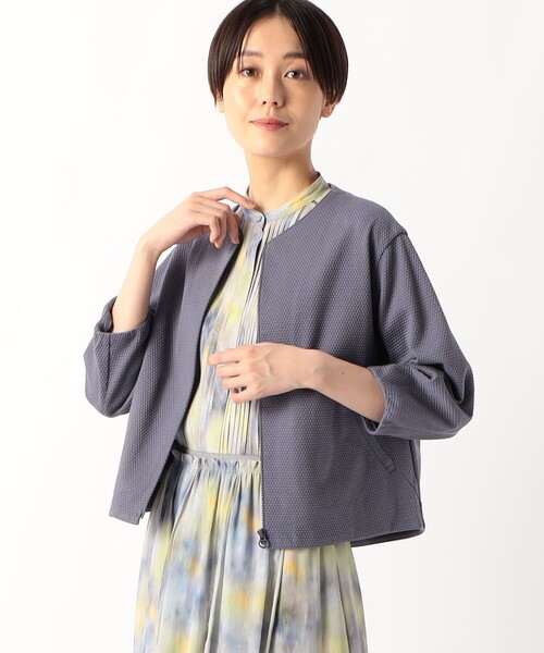 「K.T KIYOKO TAKASE」 ブルゾン 11号 アッシュグレー レディース_画像8