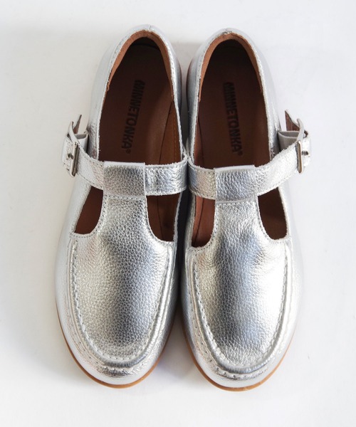「Minnetonka」 シューズ 8 シルバー レディース_画像4