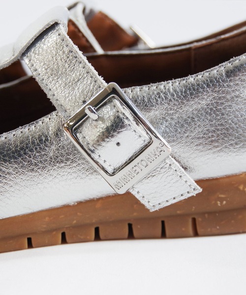 「Minnetonka」 シューズ 8 シルバー レディース_画像8