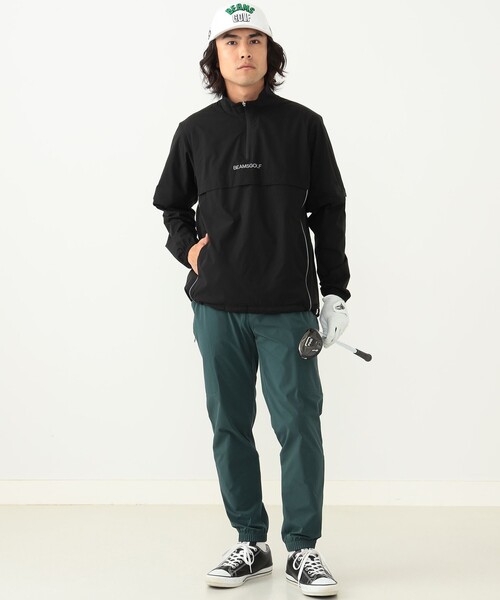 BEAMS GOLF（ビームス ゴルフ） ジャージブルゾン LARGE ブラック