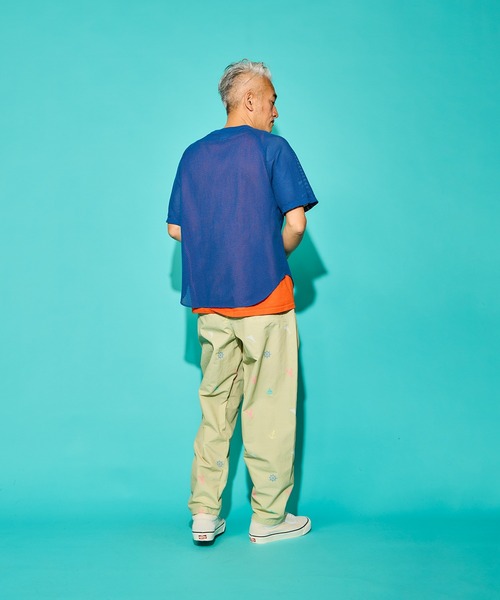 「WALLA WALLA SPORT」 半袖Tシャツ MEDIUM インディゴブルー メンズ_画像6