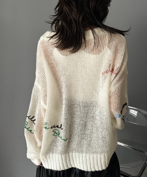 「mily bilet」 長袖ニット X-LARGE ブラック レディース_画像3