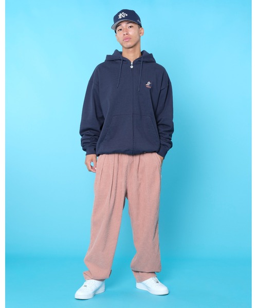 トップス KEBOZ STRIPE SWEAT FULL ZIP HOODIE KEBOZ（ケボズ） パーカー YIK SWEAT FULL ZIP HOODIE メンズ