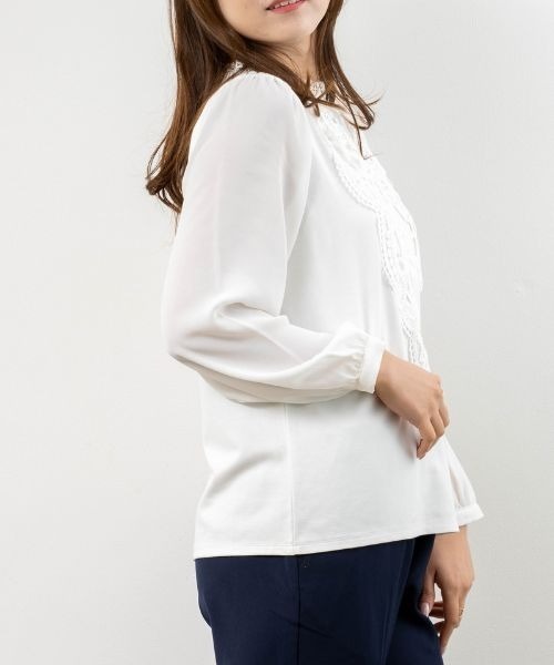 「ANNA LUNA」 長袖ブラウス SMALL ホワイト レディース_画像7