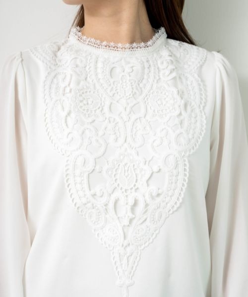 「ANNA LUNA」 長袖ブラウス SMALL ホワイト レディース_画像8