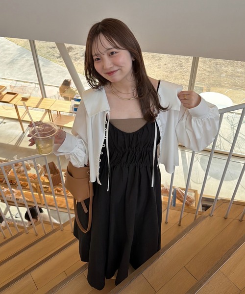 OLUN ブラウス シャツ big collar blouse/ビックカラーブラウス