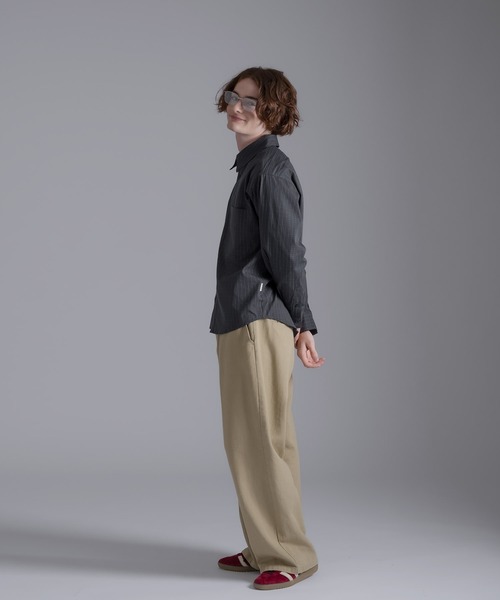 「MUHET」 長袖シャツ X-LARGE チャコールグレー レディース_画像2