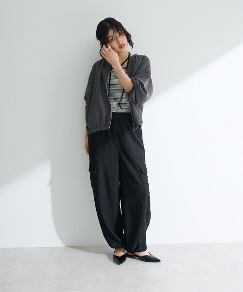 「Green Parks」 「chocol raffine robe」ブルゾン FREE カーキ レディース_画像3