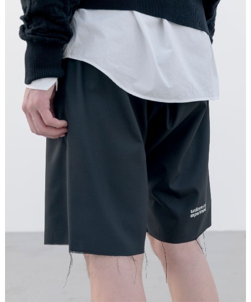 パンツ STRETCH WOOL CUT-OFF SHORTS メンズ レディースの画像