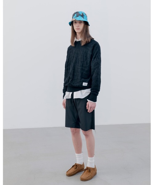 パンツ STRETCH WOOL CUT-OFF SHORTS メンズ レディースの画像