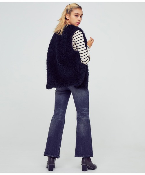 「ANAP」 長袖ニット FREE アイボリー レディース_画像4