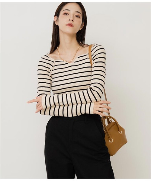 「ANAP」 長袖ニット FREE アイボリー レディース_画像8