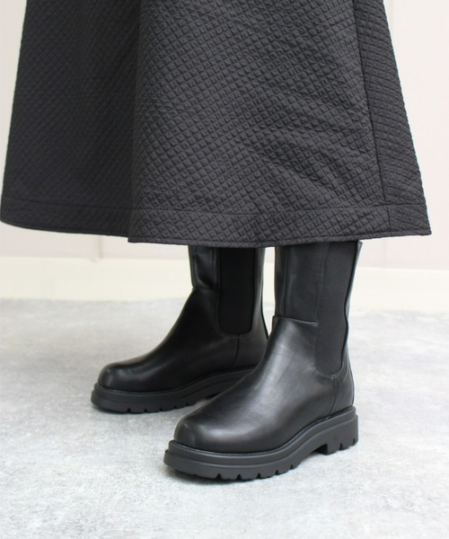 「Piedi Nudi」 「lirio blanco」ショートブーツ M ブラック レディース_画像7