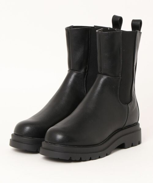 「Piedi Nudi」 「lirio blanco」ショートブーツ M ブラック レディース_画像9