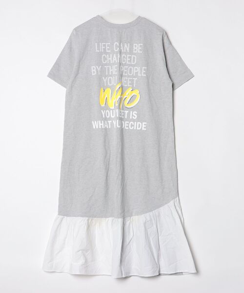 「Re.Verofonna」 半袖ワンピース 38 グレー レディース_画像2