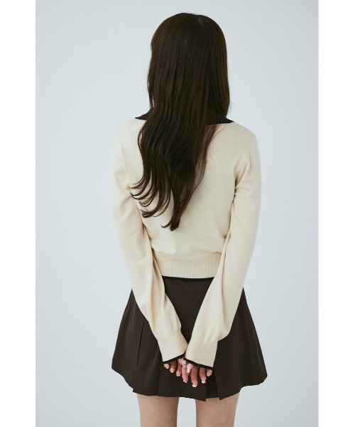 「MIEL CRISHUNANT」 長袖ニット FREE ネイビー レディース_画像7