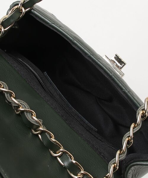 「AULENTTI」 キルティングショルダーバッグ - グリーン レディース_画像4