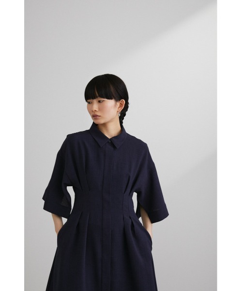 「STYLEMIXER」 シャツワンピース SMALL ネイビー レディース_画像5