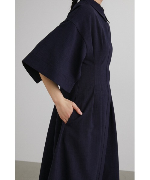 「STYLEMIXER」 シャツワンピース SMALL ネイビー レディース_画像7