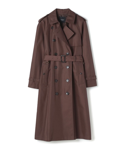 「N.O.R.C by the line」 トレンチコート S チョコ レディース_画像5