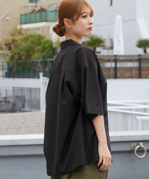 WILD THINGS（ワイルドシングス） シャツ 半袖 OPEN COLLAR POCKET