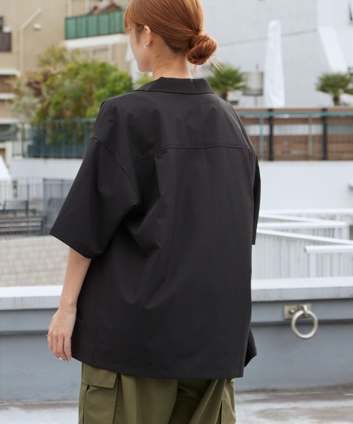 WILD THINGS（ワイルドシングス） シャツ 半袖 OPEN COLLAR POCKET