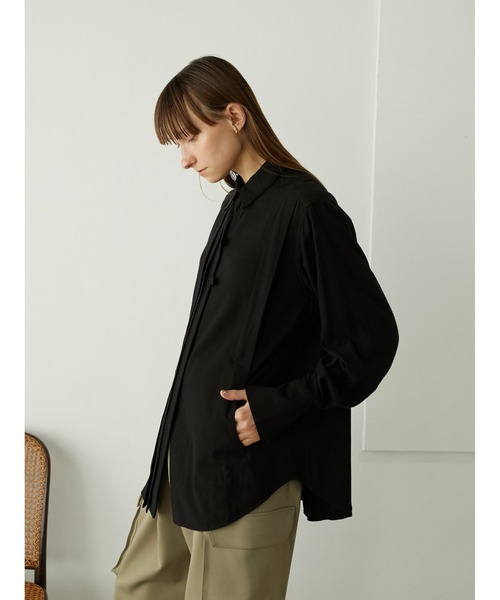 「LA PEAU DE GEM」 長袖シャツ FREE ベージュ レディース_画像5