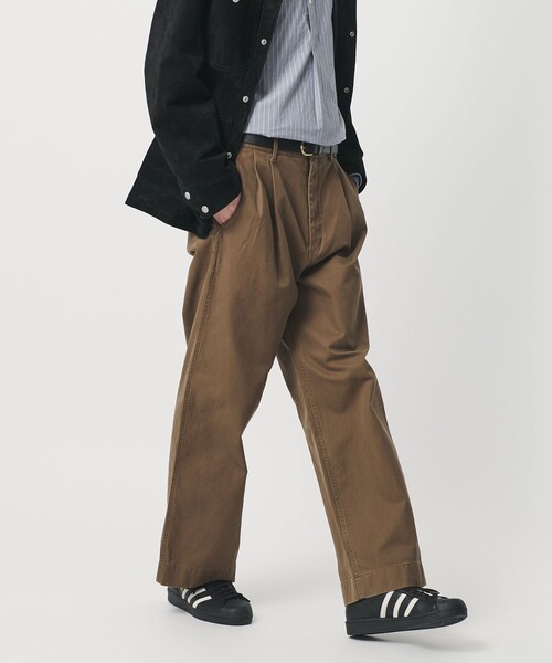 BEAUTY＆YOUTH UNITED ARROWS ワイドパンツ チノパン HI-LINE 3PLY