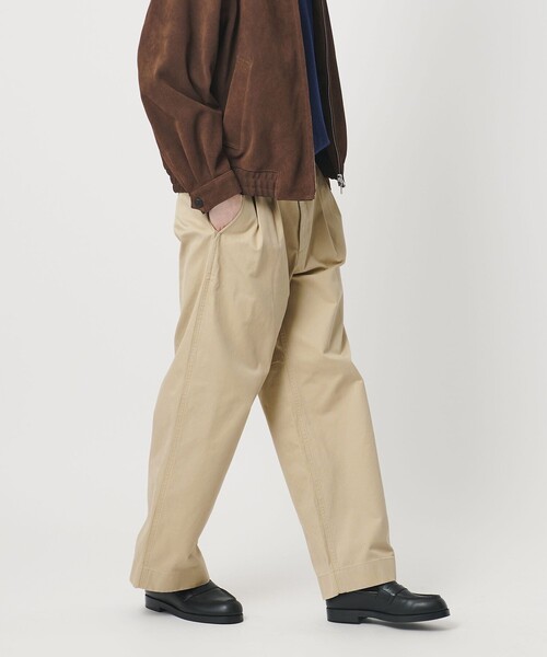 BEAUTY＆YOUTH UNITED ARROWS ワイドパンツ チノパン HI-LINE 3PLY