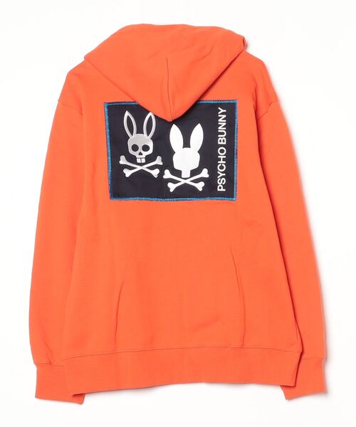 Psycho Bunny」 ジップアップパーカー X-LARGE オレンジ メンズ Psycho