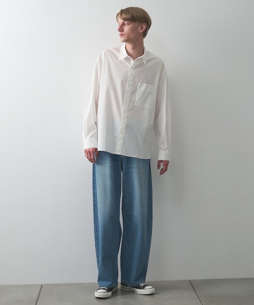 STUDIOUS（ステュディオス） シャツ 「STUDIOUS」Clear broad Shirts