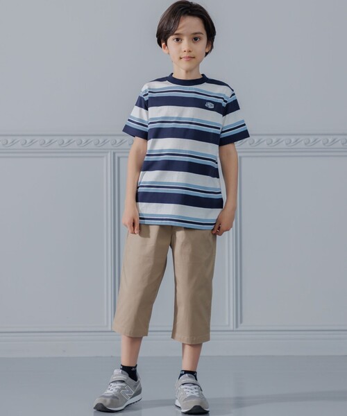 J.PRESS（J.プレス） tシャツ 「140-170cm」マルチボーダー 半袖T