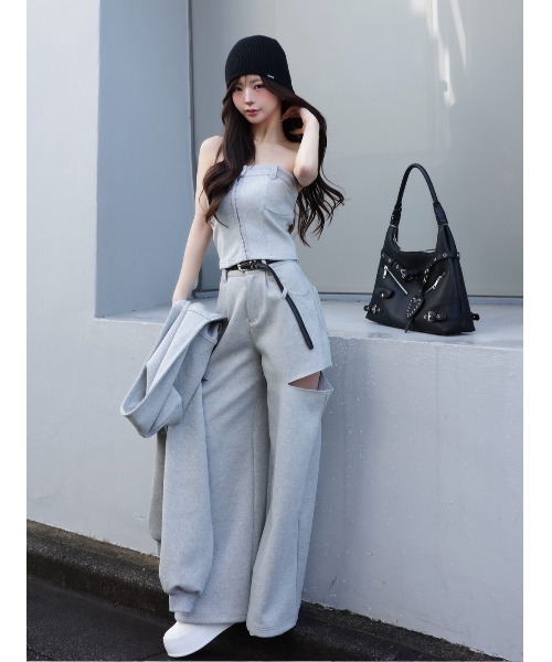 Darich（ダーリッチ） ワイドパンツ パンツ ボンディングスウェット