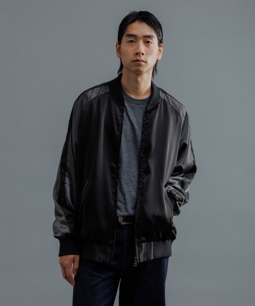 「ADAM ET ROPE'」 ブルゾン L ベージュ メンズの画像