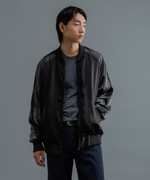 「ADAM ET ROPE'」 ブルゾン L ベージュ メンズの画像
