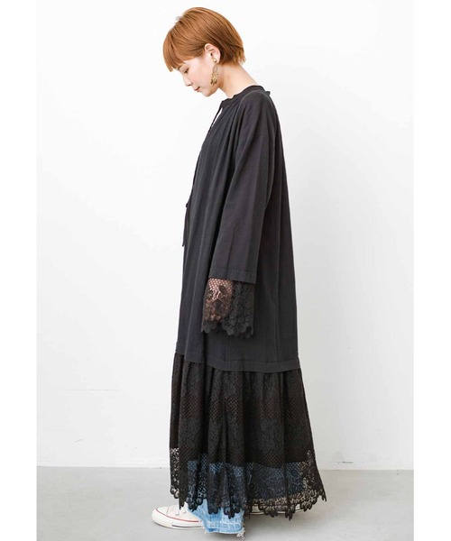 「MEDE19F」 長袖ワンピース MEDIUM ホワイト レディース