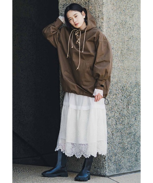 「MEDE19F」 長袖ワンピース MEDIUM ホワイト レディース
