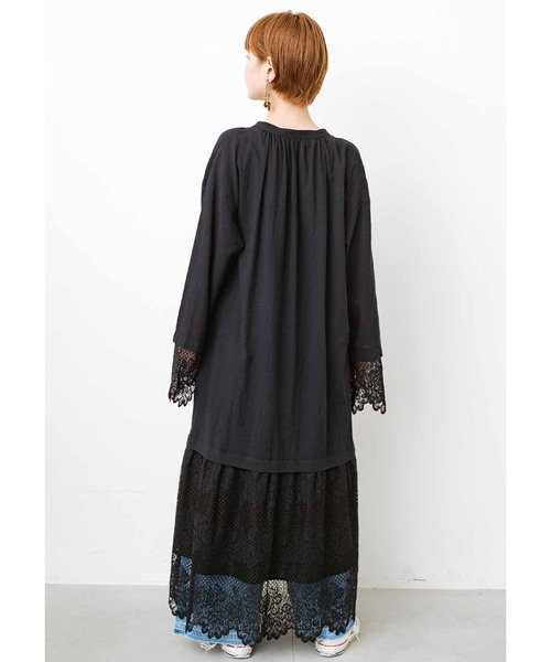 「MEDE19F」 長袖ワンピース MEDIUM ホワイト レディース