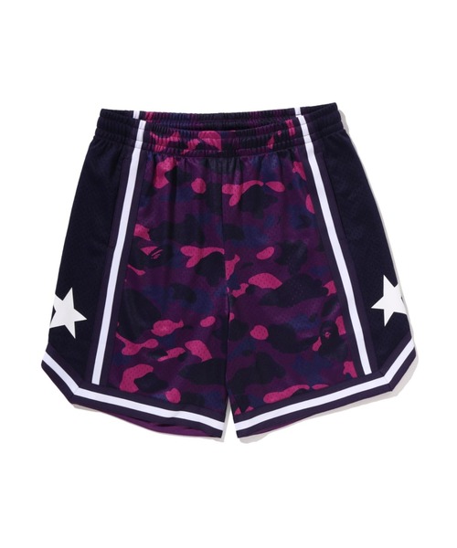 A BATHING APE（アベイシングエイプ） パンツ COLOR CAMO MESH RELAXED