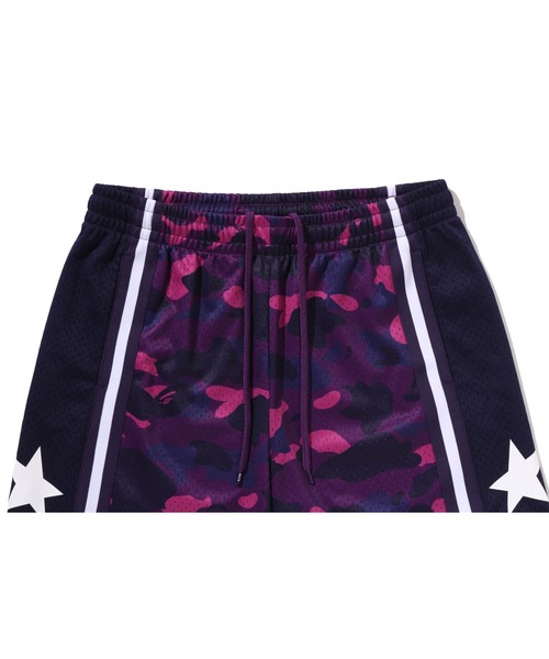 A BATHING APE 迷彩星柄ショートパンツ　Ｍサイズ【超美品】 A BATHING APE（アベイシングエイプ） パンツ COLOR CAMO MESH RELAXED
