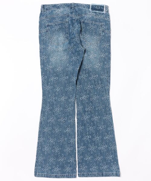 Desigual（デシグアル） ジーンズ デニム デニムパンツ 花柄刺繍フレア