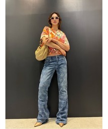 Desigual（デシグアル） ジーンズ デニム デニムパンツ 花柄刺繍フレア