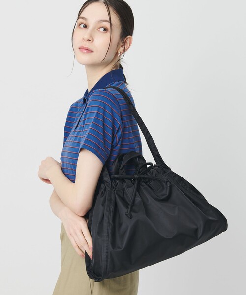 HVISK（ヴィスク） SPACE 巾着ショルダーバッグ IENA（イエナ） ショルダーバッグ バッグ HVISK/ヴィスク Sage Medium