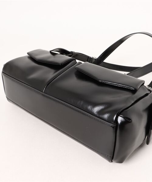 「CHARLES & KEITH」 ショルダーバッグ M バーガンディー レディース